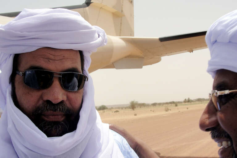Iyad Ag-Ghali, chef du mouvement djihadiste Ansar Eddine, à Kidal, au Mali, en août 2012.