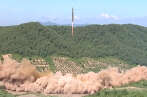 Tir de missile intercontinental nord-coréen, mardi 4 juillet 2017.