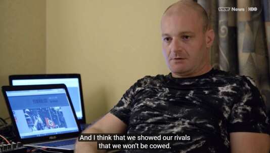 Christopher Cantwell dans le documentaire « Charlottesville: Race and Terror ».