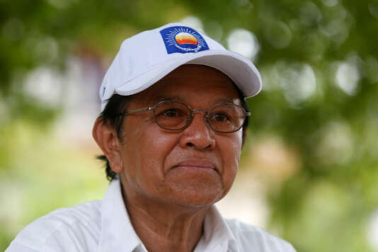 Le chef de l’opposition Kem Sokha le 28 mai 2017 durant une interview au Cambodge.