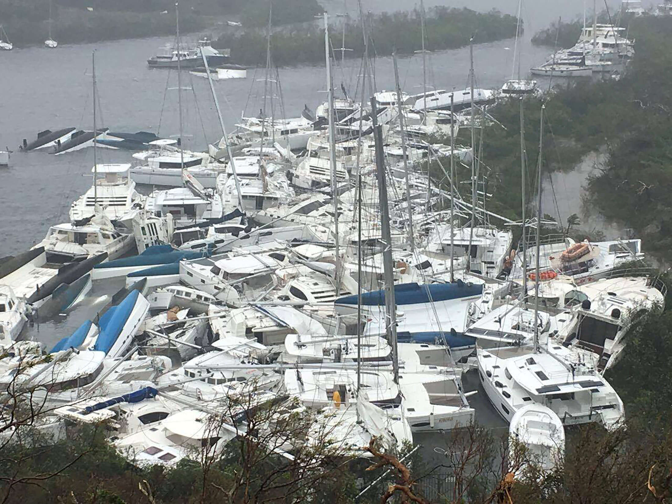 Les dégâts matériels étaient impressionants aux îles Vierges britanniques (photo). Mais ils étaient dramatiques à Barbuda, une petite île de 1 600 habitants « totalement dévastée » selon son premier ministre.