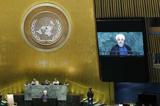 Hassan Rouhani, le président iranien, prend la parole devant l’Assemblée générale des Nations unies, le 20 septembre.