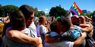 Des partisans du « oui » au mariage gay fêtent leur victoire, le 15 novembre à Sydney en Australie.