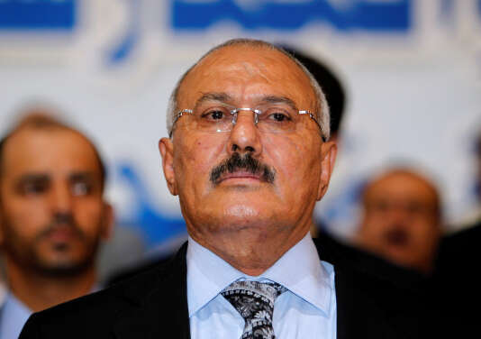 L’ancien président yéménite Ali Abdallah Saleh assiste à une cérémonie à Sanaa, au Yémen, le 3 décembre 2017.
