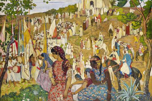 « La Fête arabe dans la campagne de Tlemcen » (vers 1910-1920), d’André Suréda.