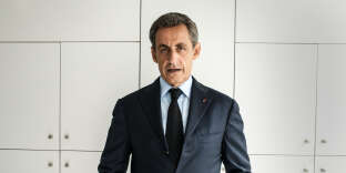 Nicolas Sarkozy au siège du parti Les Républicains en 2016.