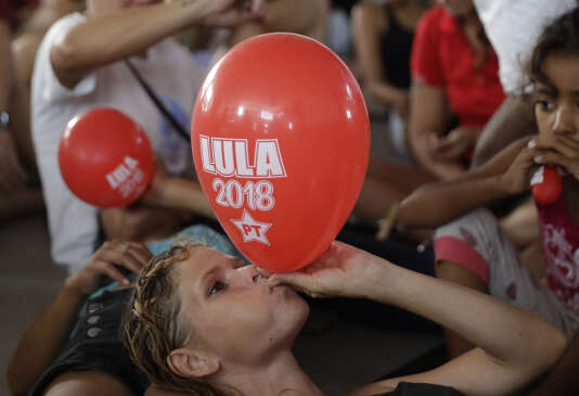 Soutiens de Lula, le 4 avril à São Bernardo do Campo (Etat de São Paulo).