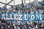 BORIS HORVAT / AFP Des supporteurs de l’OM lors du match face à Caen.
