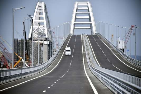 Le pont de Kertch, en Crimée le 15 mai.