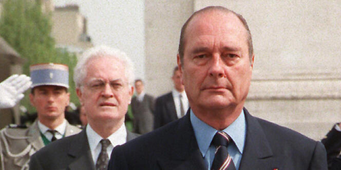 Le président Jacques Chirac et le premier ministre Lionel Jospin, le 8 mai 1998.
