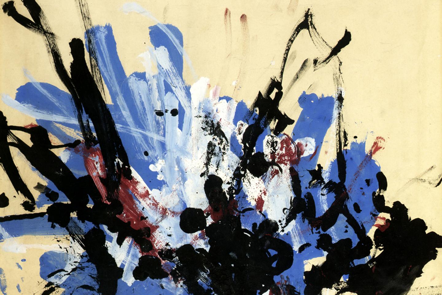 Des œuvres du singe peintre Congo aux enchères