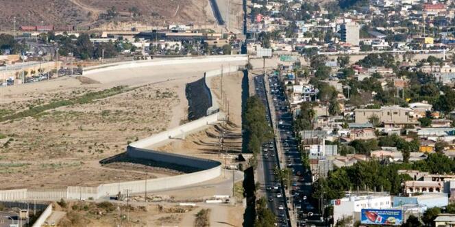 A San Diego, les barrières qui séparent les Etats-Unis du Mexique. 