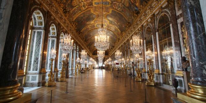 La galerie des Glaces, à Versailles. 