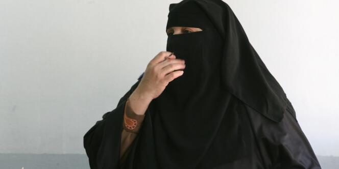 Une Jordanienne portant le niqab, en novembre 2007.