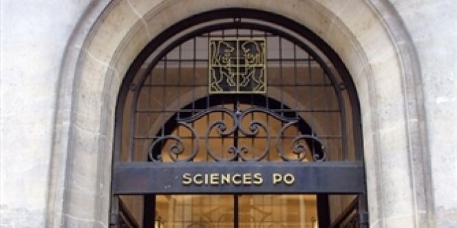 L'entrée de l'Institut d'études politiques (IEP) de Paris.