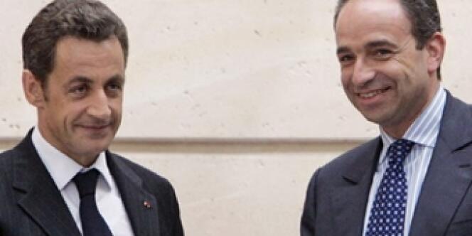 Nicolas Sarkozy et Jean-François Copé, le 25 juin 2008.