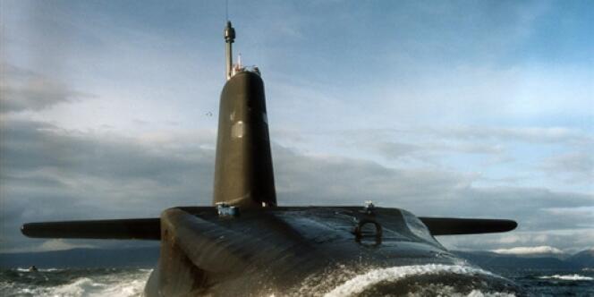 Le sous-marin nucléaire britannique le 