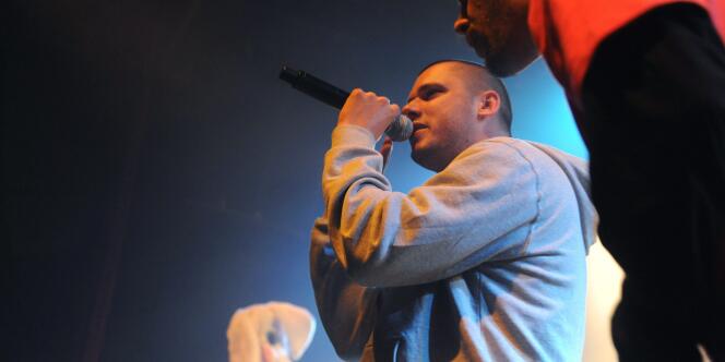 Le rappeur Orelsan en concert au Printemps de Bourges, le 25 avril 2009.