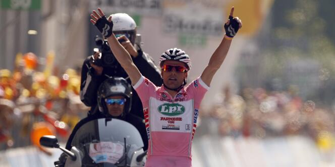 L'Italien Danilo Di Luca, ici lors du Giro 2009.