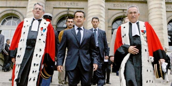Nicolas Sarkozy le 5 juillet 2007. 