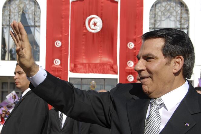 Le président tunisien Zine El-Abidine Ben Ali à Tunis, le 12 novembre 2009.