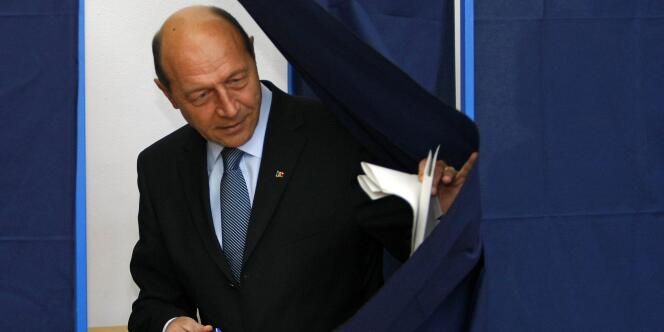 Le président de la Roumanie, Traian Basescu. 