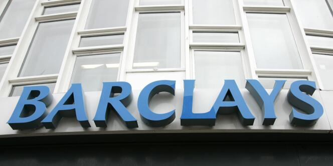 L'enseigne de la banque britannique Barclays, à Londres, en juillet 2007.