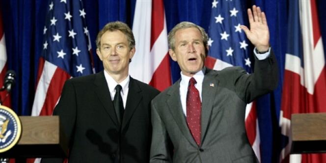 Le 6 avril 2002 à Crawford au Texas, Tony Blair et George Bush annonçaient leur position commune sur la guerre en Irak.