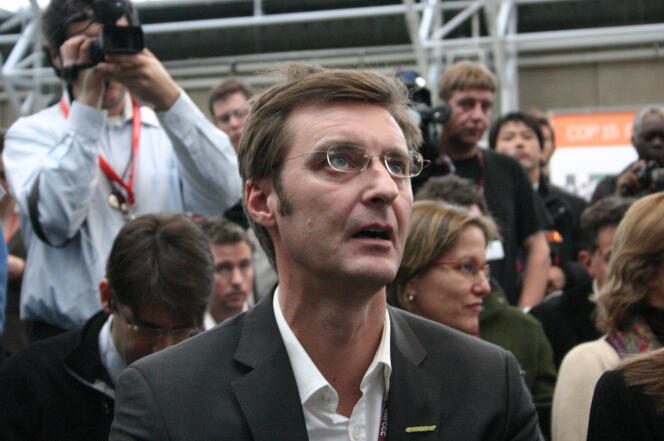 Pascal Husting, directeur général de Greenpeace France, le 18 décembre à Copenhague.
