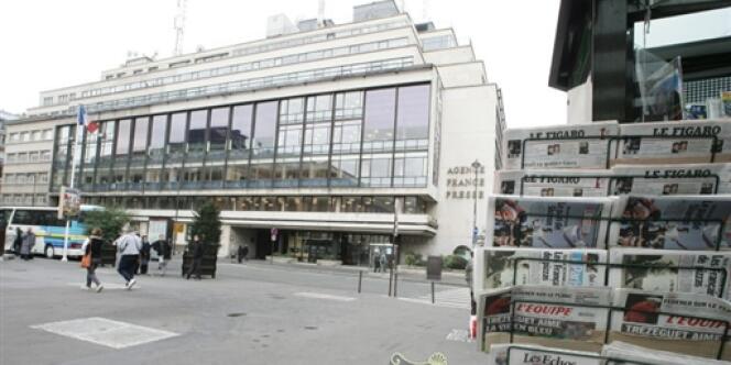 Le siège de l'Agence France-Presse, à Paris.