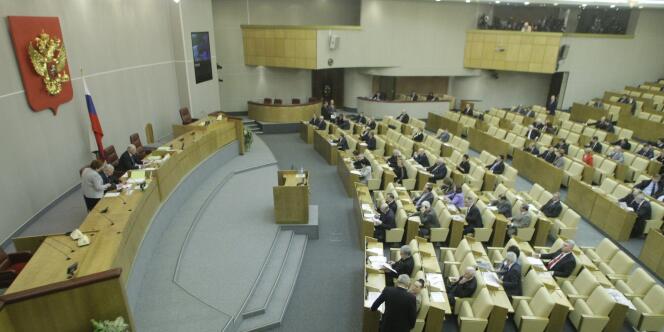 La Douma, chambre basse du Parlement russe, le 15 janvier 2010.