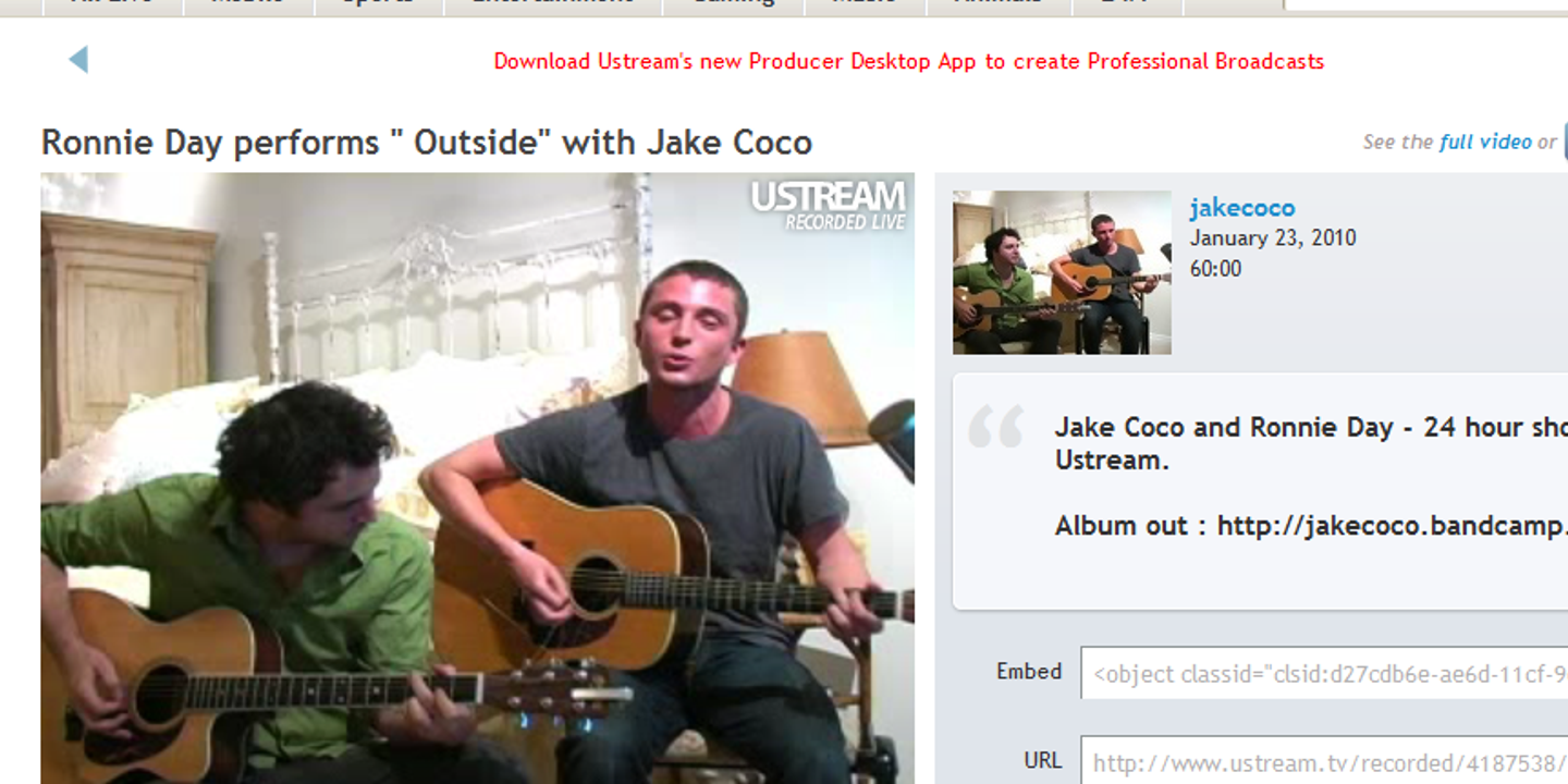 Ustream site hotsell