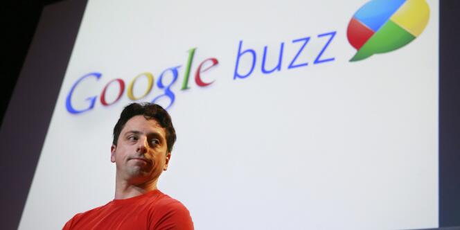 Le cofondateur de Google, Sergey Brin, lors du lancement de Google Buzz, le 9 février 2010. 