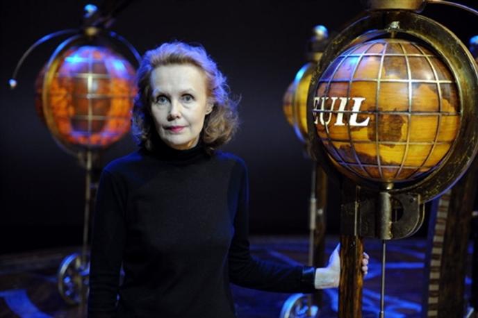 La compositrice finlandaise Kaija Saariaho lors de la réprésentation de son opéra