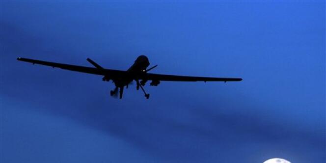 Un drone américain décollant de la base de Kandahar, en janvier 2010.