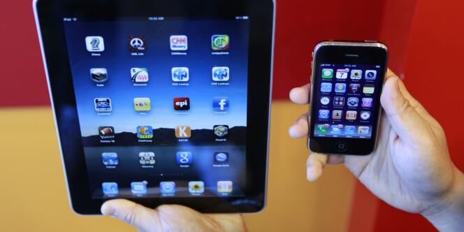 L'iPad et l'iPhone d'Apple.