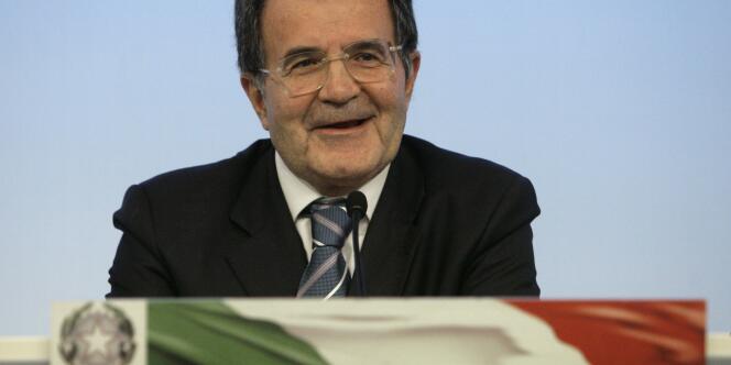 Romano Prodi a Rome, le 22 avril 2008.