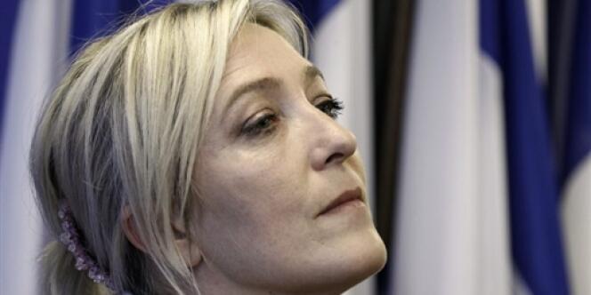 Marine Le Pen, en mars 2012 à Nanterre.