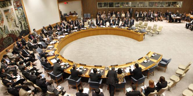 Le Conseil de sécurité, principal organe de décision de l'ONU, à New York, en juin 2010.