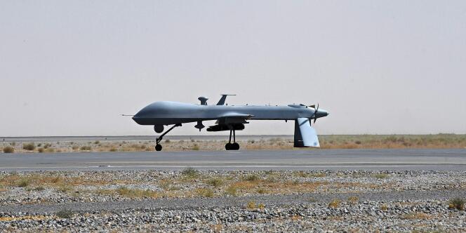 Un drone américain, ici pris en photo à Kandahar, en Afghanistan, en 2010.