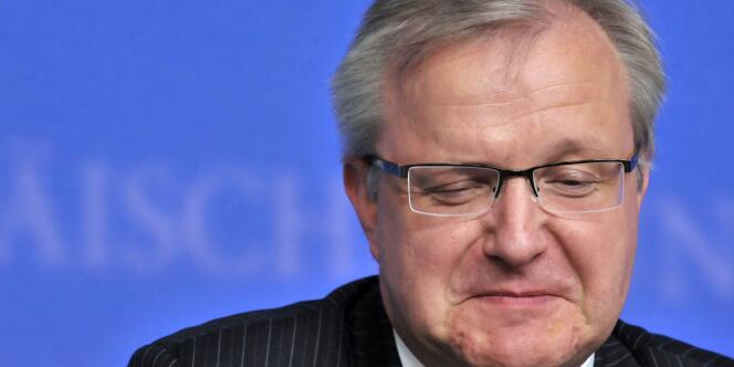 Olli Rehn, commissaire européen chargé des affaires économiques et monétaires, a confirmé 