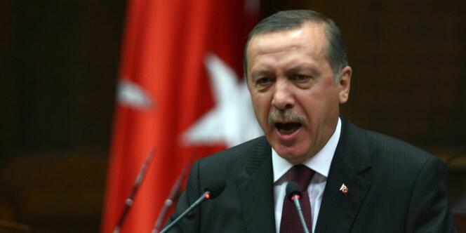 Le premier ministre turc Recep Tayyip Erdogan lors d'un discours au Parlement turc à Ankara, le 29 juin 2010.