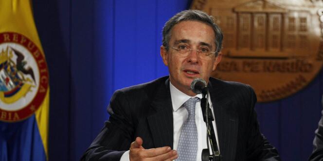 Alvaro Uribe, le 16 juillet 2010, à Bogota. 
