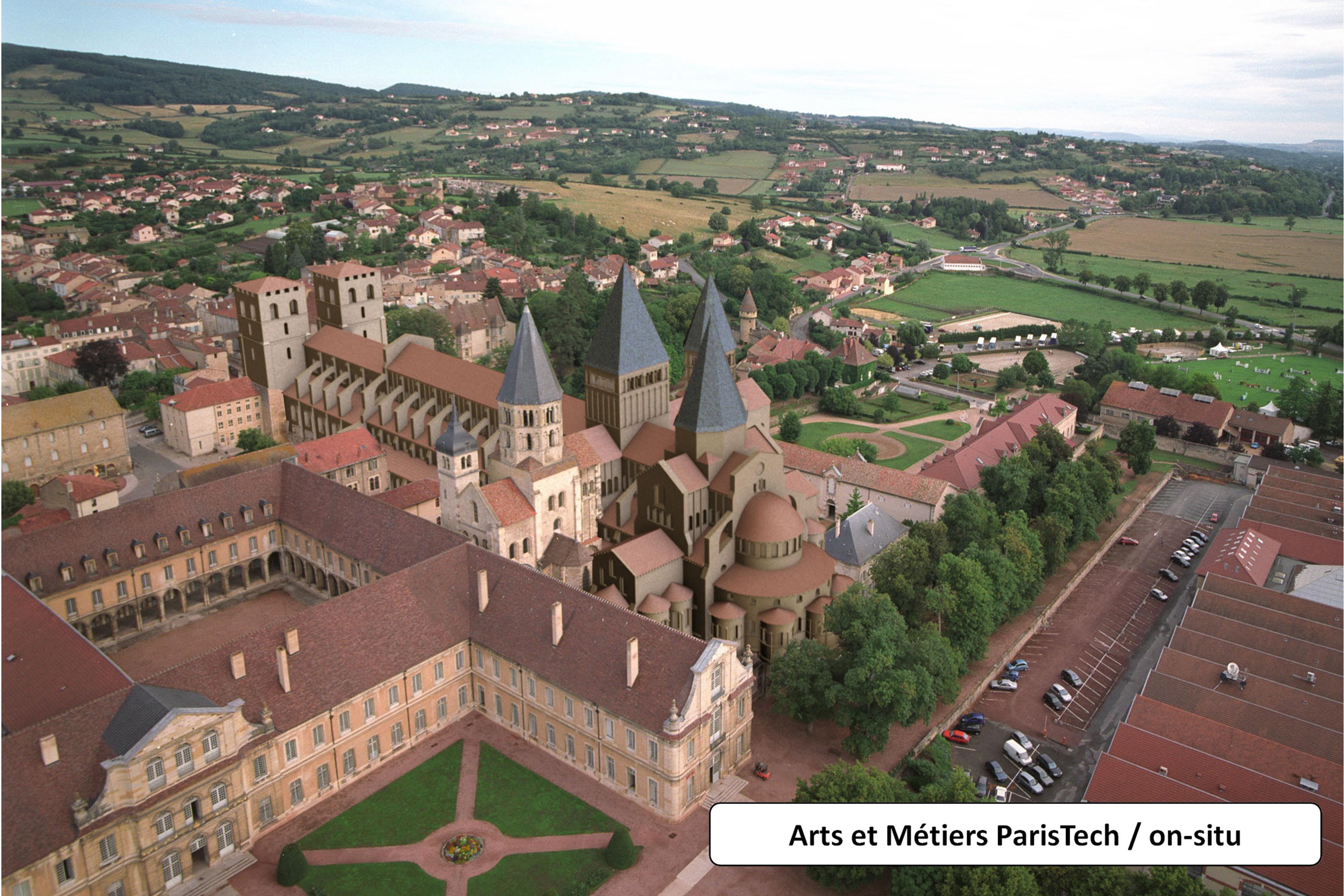 Visiter l'abbaye de Cluny, telle qu'elle était au XVe siècle