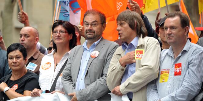 François Chérèque (CFDT) et Bernard Thibault (CGT) étaient dans les cortèges de manifestants à Paris.