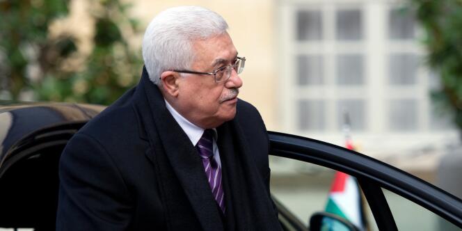 Mahmoud Abbas, le 27 septembre 2010, à l'hôtel Matignon.