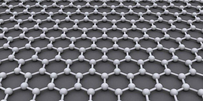 Le graphène est un cristal de carbone bidimensionnel. 