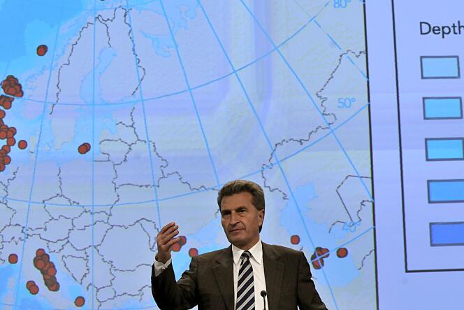 Le commissaire à l'énergie européen, Günther Oettinger. 