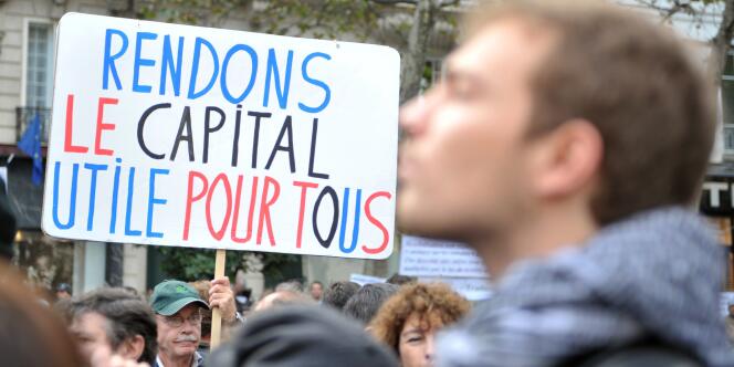 Manifestation contre la réforme des retraites à Paris, le 28 octobre.