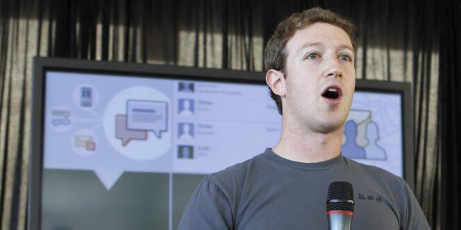 Mark Zuckerberg, le patron-fondateur de Facebook, le 15 novembre 2010 à San Francisco.